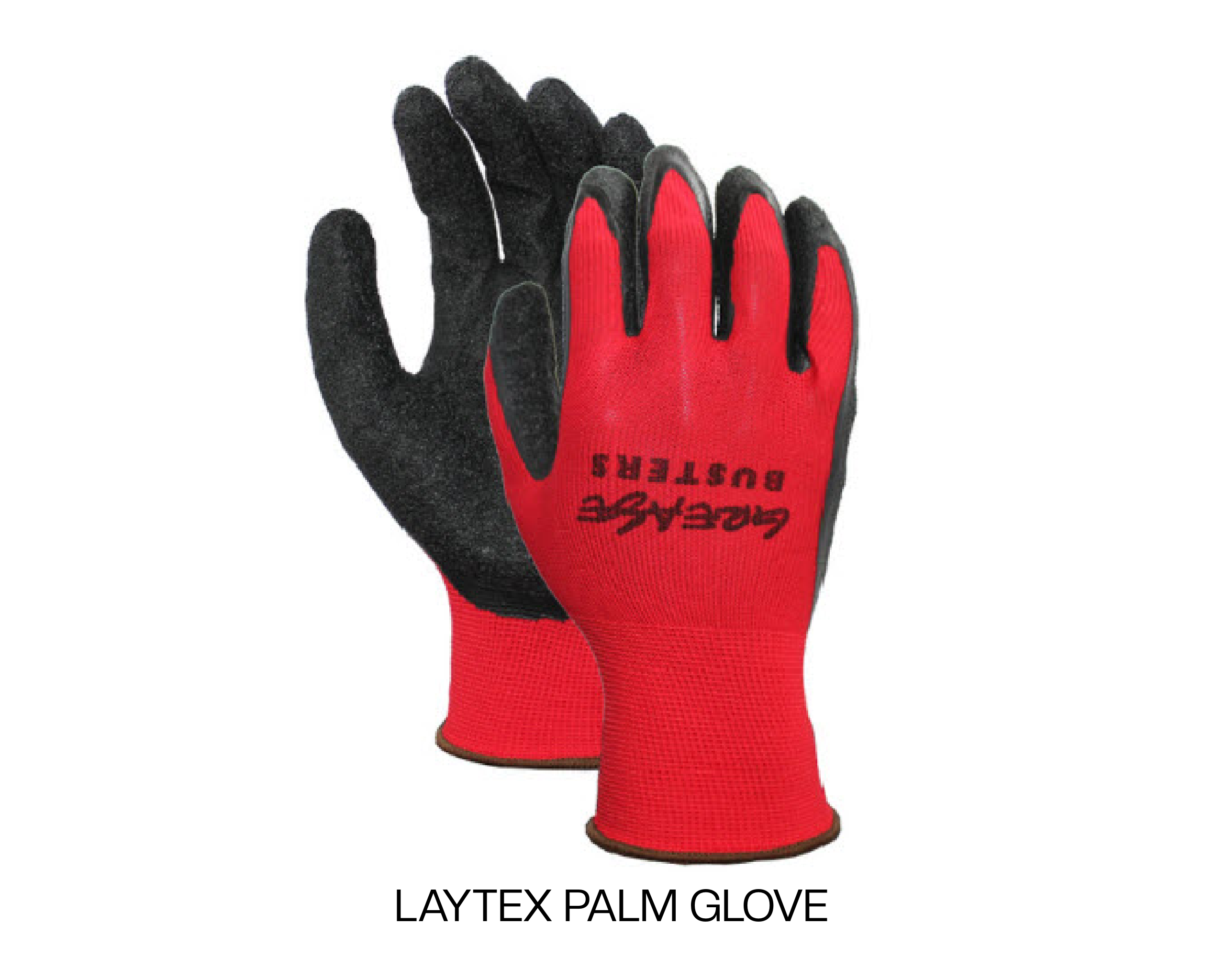 Work Gloves: Medium, Latex-Coated Nylon & Polyester, General Purpose